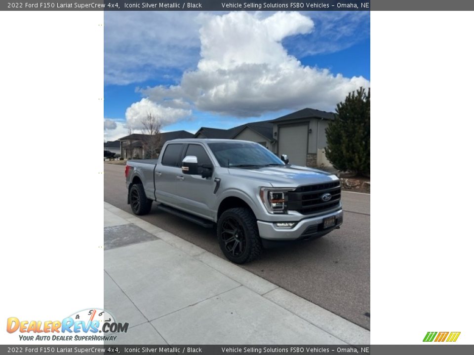 2022 Ford F150 Lariat SuperCrew 4x4 Iconic Silver Metallic / Black Photo #5