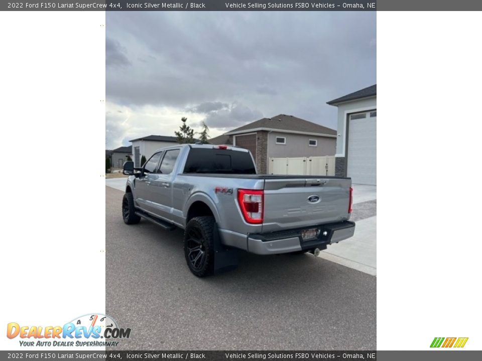 2022 Ford F150 Lariat SuperCrew 4x4 Iconic Silver Metallic / Black Photo #6