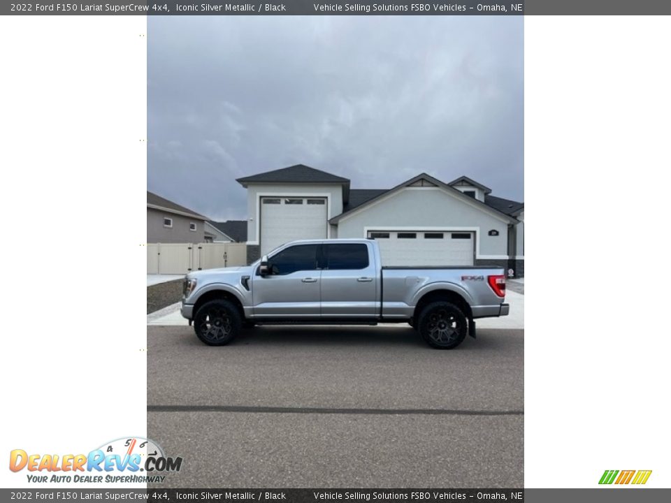 2022 Ford F150 Lariat SuperCrew 4x4 Iconic Silver Metallic / Black Photo #7