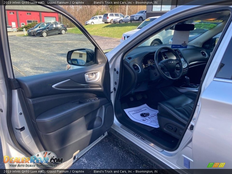 2019 Infiniti QX60 Luxe AWD Liquid Platinum / Graphite Photo #14