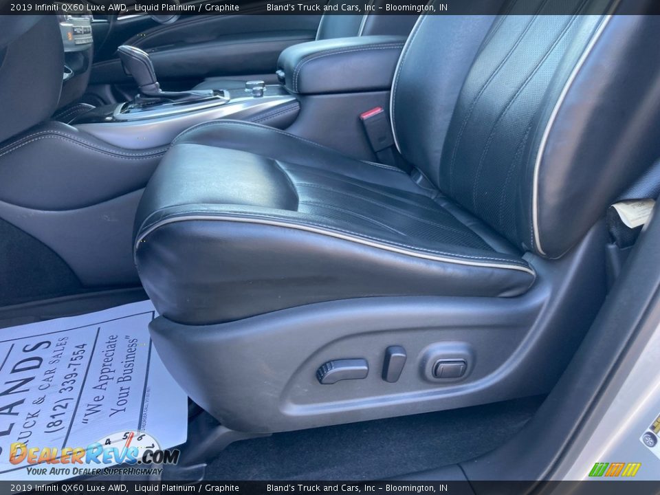 2019 Infiniti QX60 Luxe AWD Liquid Platinum / Graphite Photo #18