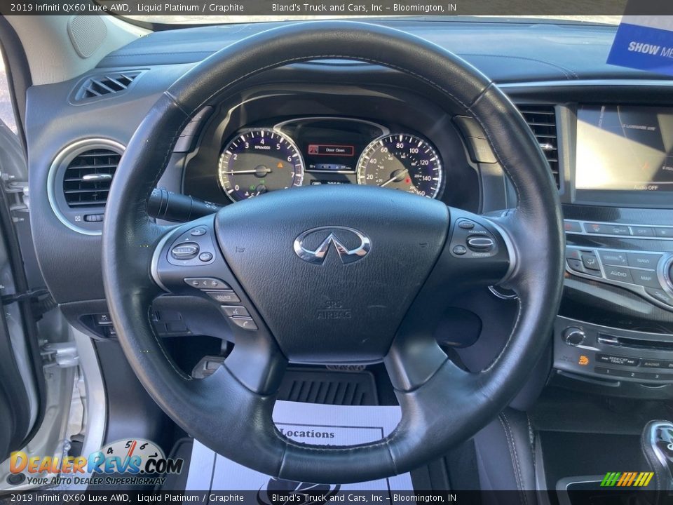 2019 Infiniti QX60 Luxe AWD Liquid Platinum / Graphite Photo #23