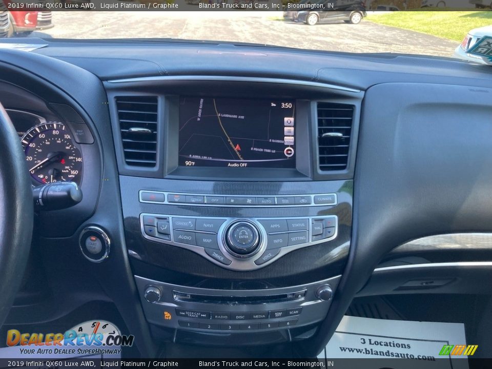 2019 Infiniti QX60 Luxe AWD Liquid Platinum / Graphite Photo #24