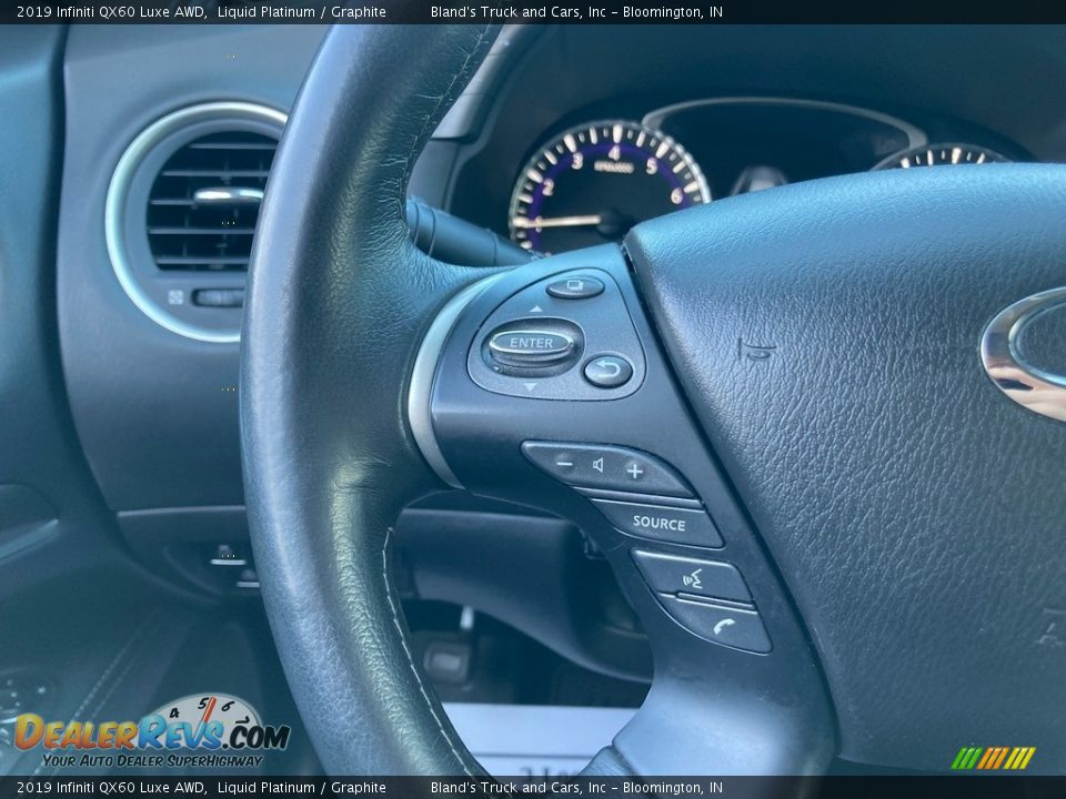 2019 Infiniti QX60 Luxe AWD Liquid Platinum / Graphite Photo #30