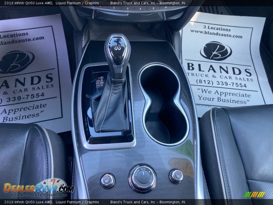 2019 Infiniti QX60 Luxe AWD Liquid Platinum / Graphite Photo #34