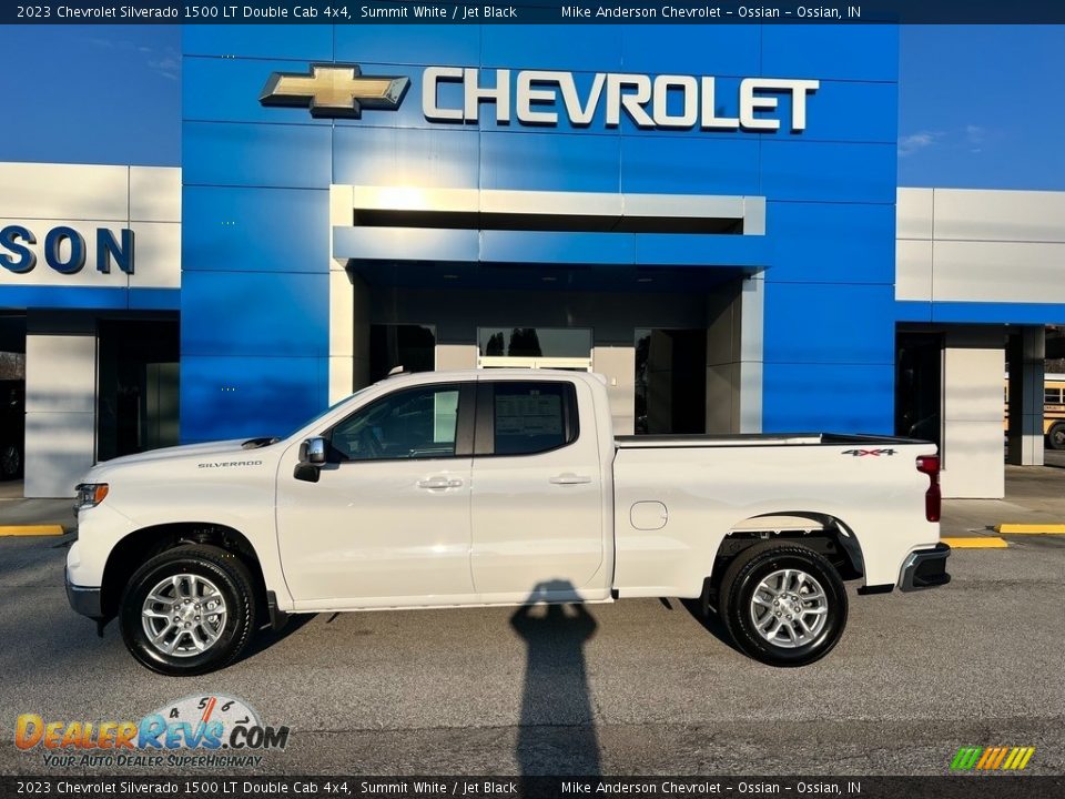 2023 Chevrolet Silverado 1500 LT Double Cab 4x4 Summit White / Jet Black Photo #1