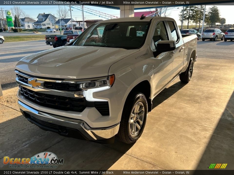 2023 Chevrolet Silverado 1500 LT Double Cab 4x4 Summit White / Jet Black Photo #2