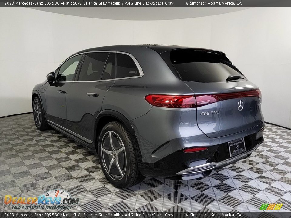 2023 Mercedes-Benz EQS 580 4Matic SUV Selenite Gray Metallic / AMG Line Black/Space Gray Photo #3
