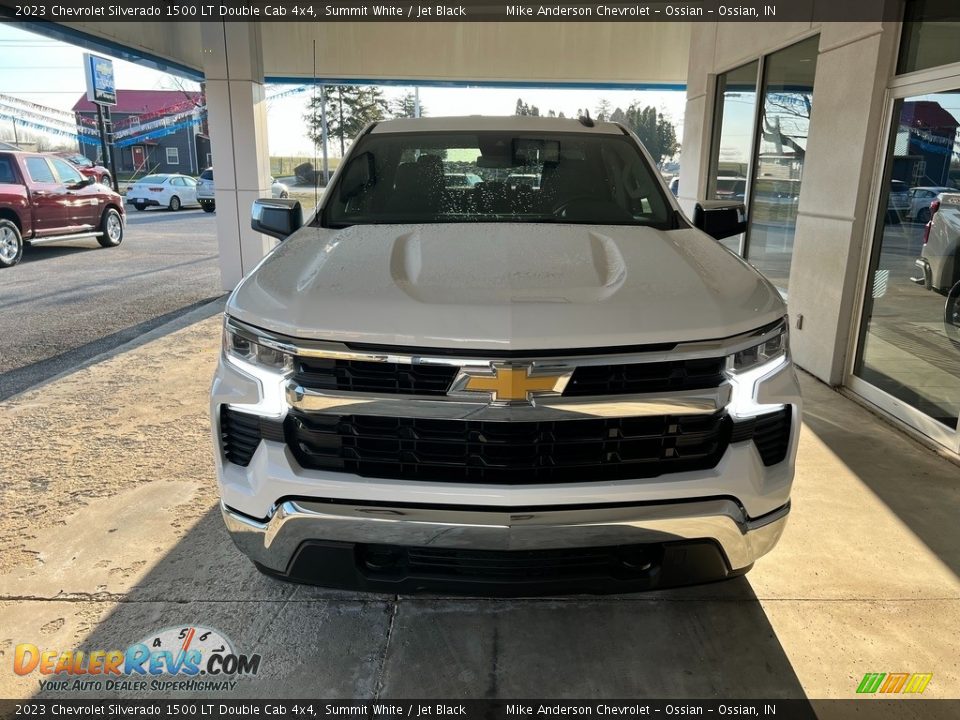 2023 Chevrolet Silverado 1500 LT Double Cab 4x4 Summit White / Jet Black Photo #3