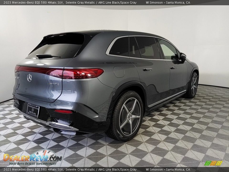 2023 Mercedes-Benz EQS 580 4Matic SUV Selenite Gray Metallic / AMG Line Black/Space Gray Photo #5