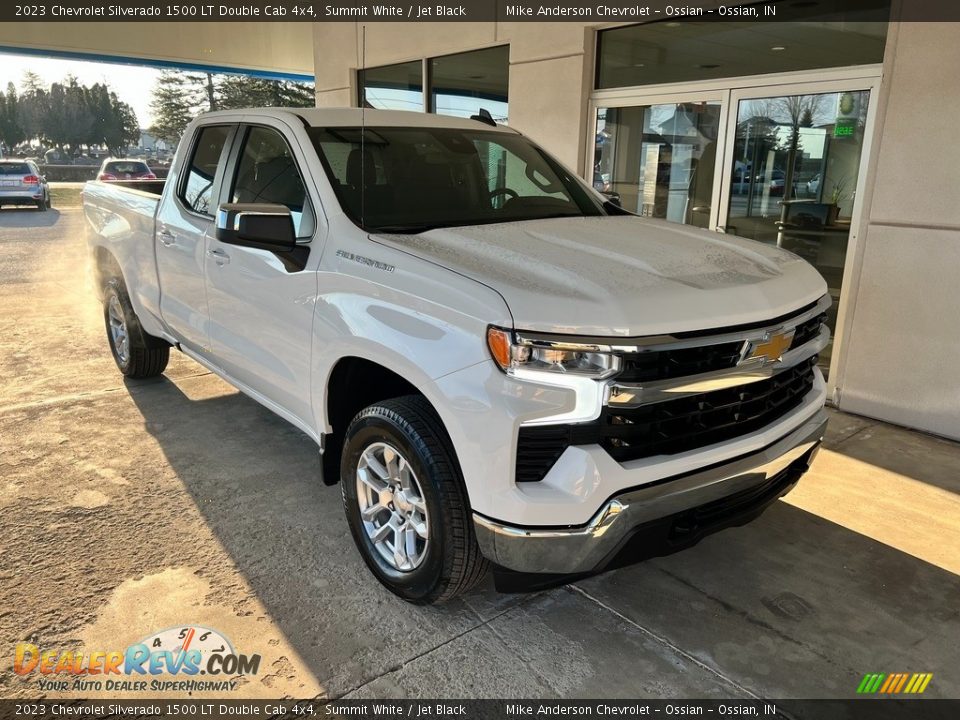 2023 Chevrolet Silverado 1500 LT Double Cab 4x4 Summit White / Jet Black Photo #5