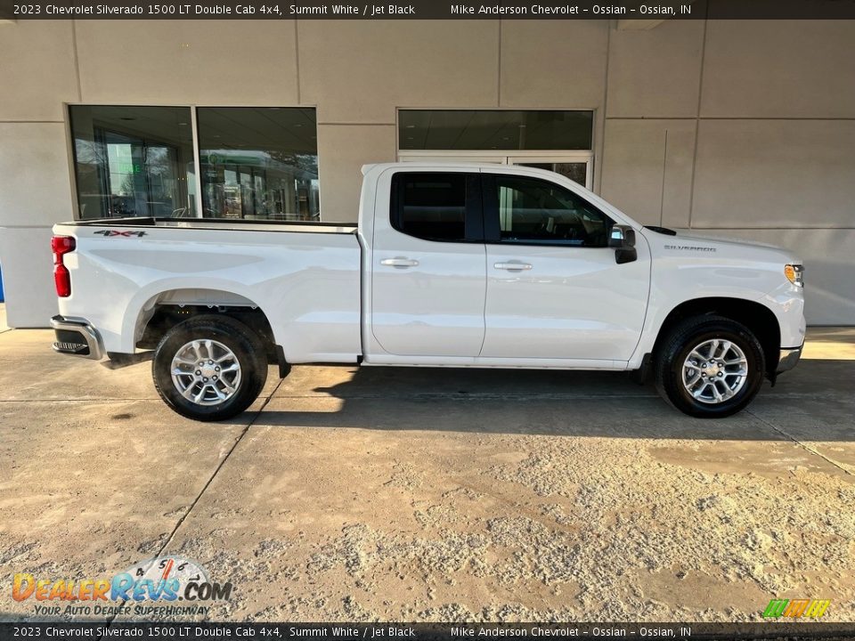 2023 Chevrolet Silverado 1500 LT Double Cab 4x4 Summit White / Jet Black Photo #6