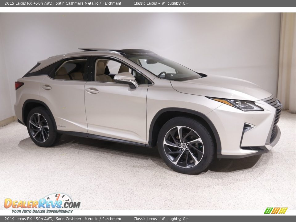 2019 Lexus RX 450h AWD Satin Cashmere Metallic / Parchment Photo #1