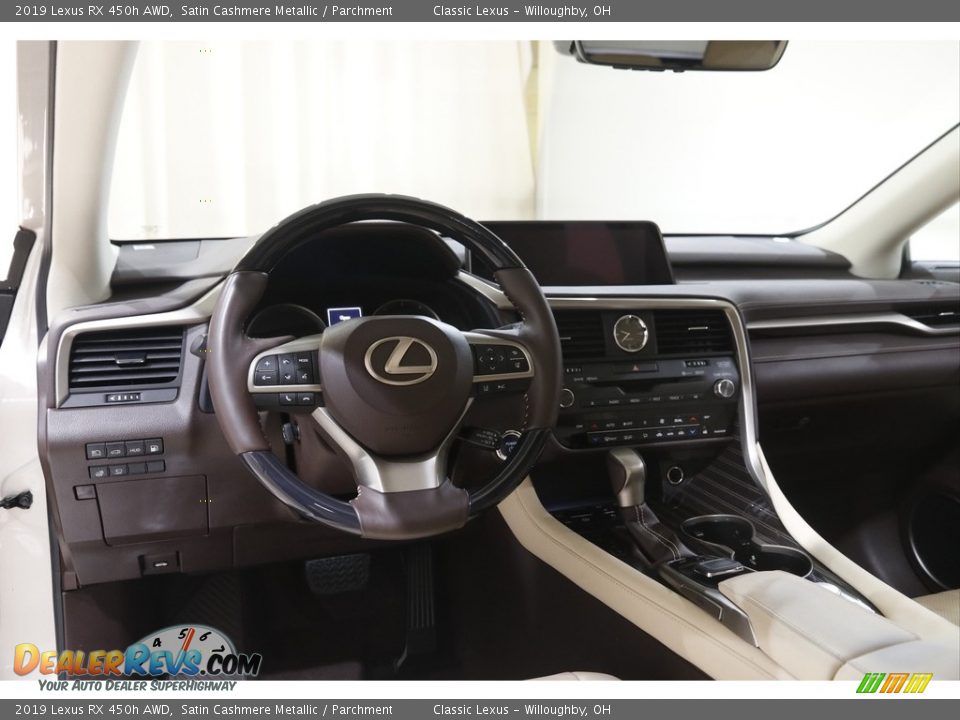 2019 Lexus RX 450h AWD Satin Cashmere Metallic / Parchment Photo #6