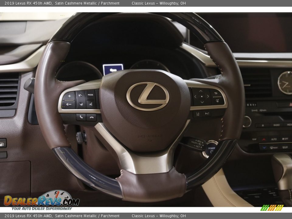 2019 Lexus RX 450h AWD Satin Cashmere Metallic / Parchment Photo #7