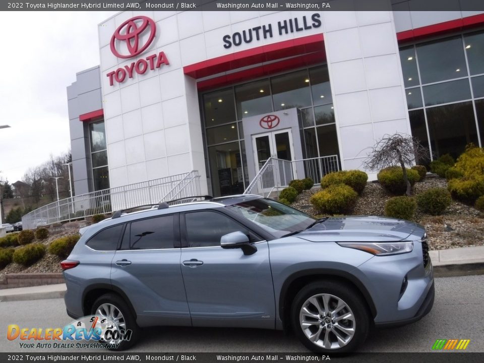 2022 Toyota Highlander Hybrid Limited AWD Moondust / Black Photo #2