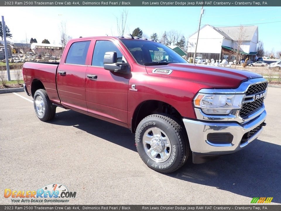 2023 Ram 2500 Tradesman Crew Cab 4x4 Delmonico Red Pearl / Black Photo #7