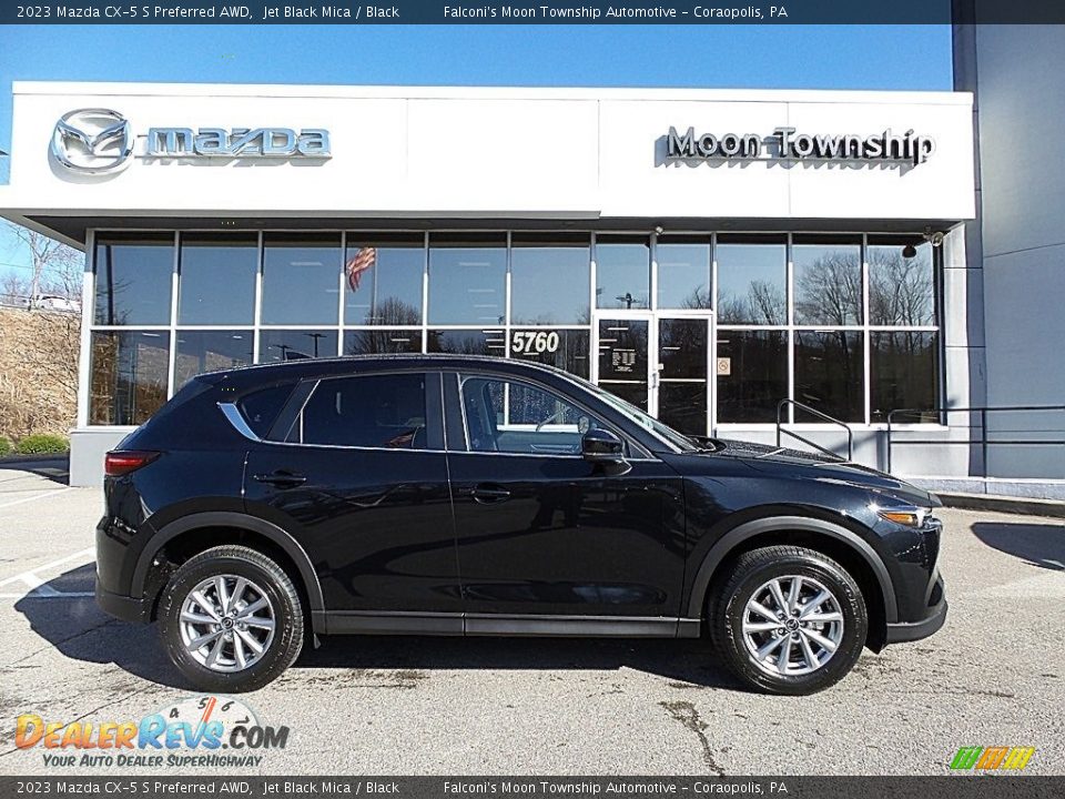 2023 Mazda CX-5 S Preferred AWD Jet Black Mica / Black Photo #1