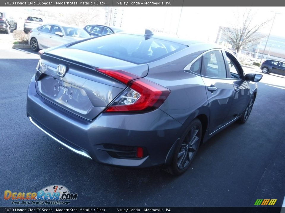 2020 Honda Civic EX Sedan Modern Steel Metallic / Black Photo #7