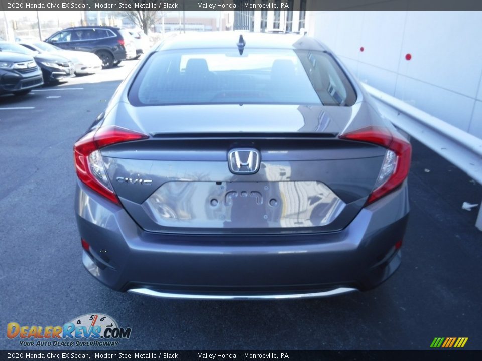 2020 Honda Civic EX Sedan Modern Steel Metallic / Black Photo #8