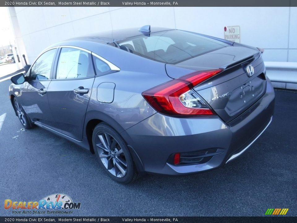 2020 Honda Civic EX Sedan Modern Steel Metallic / Black Photo #9