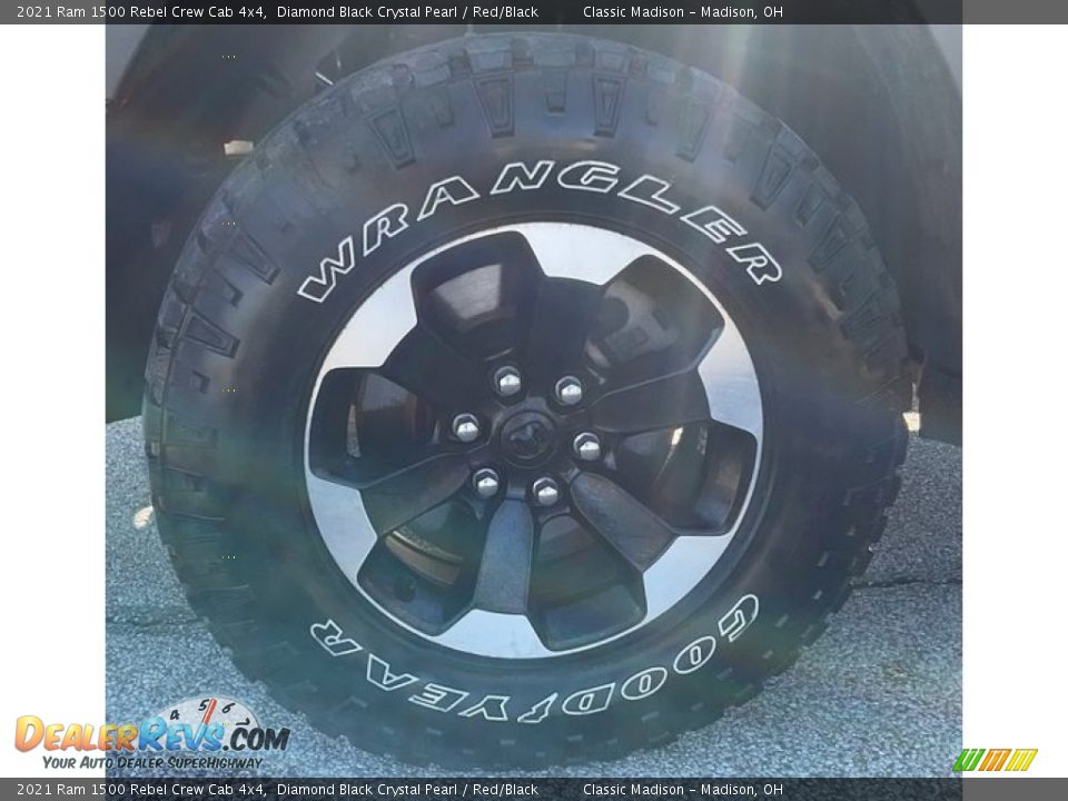 2021 Ram 1500 Rebel Crew Cab 4x4 Diamond Black Crystal Pearl / Red/Black Photo #16