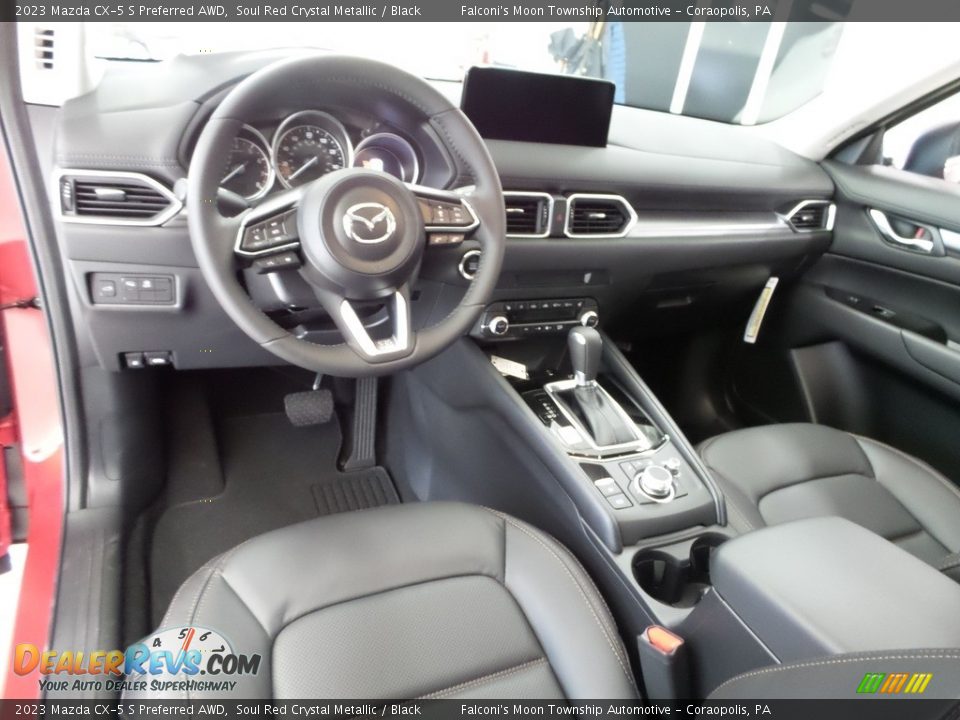 Black Interior - 2023 Mazda CX-5 S Preferred AWD Photo #12