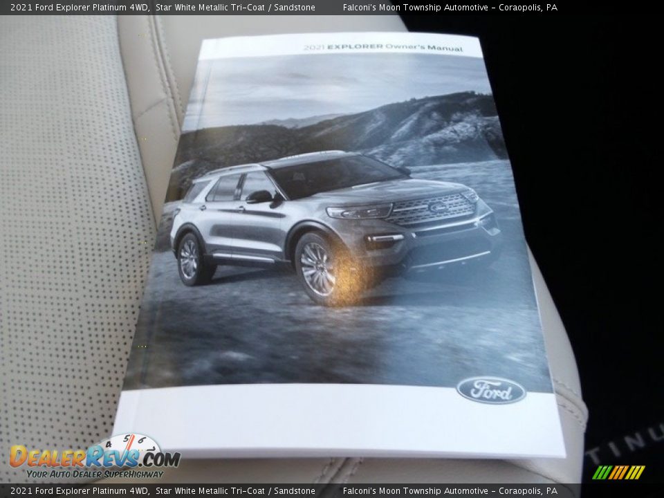 2021 Ford Explorer Platinum 4WD Star White Metallic Tri-Coat / Sandstone Photo #14