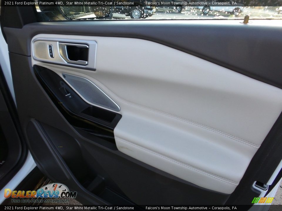 2021 Ford Explorer Platinum 4WD Star White Metallic Tri-Coat / Sandstone Photo #15