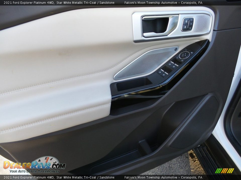 2021 Ford Explorer Platinum 4WD Star White Metallic Tri-Coat / Sandstone Photo #22