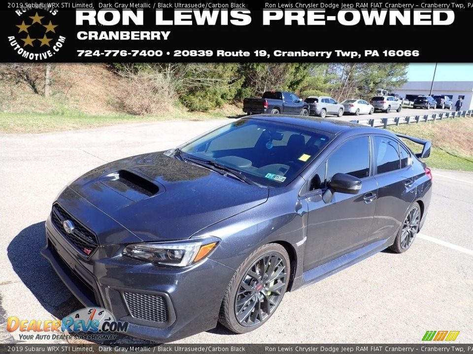 2019 Subaru WRX STI Limited Dark Gray Metallic / Black Ultrasuede/Carbon Black Photo #1