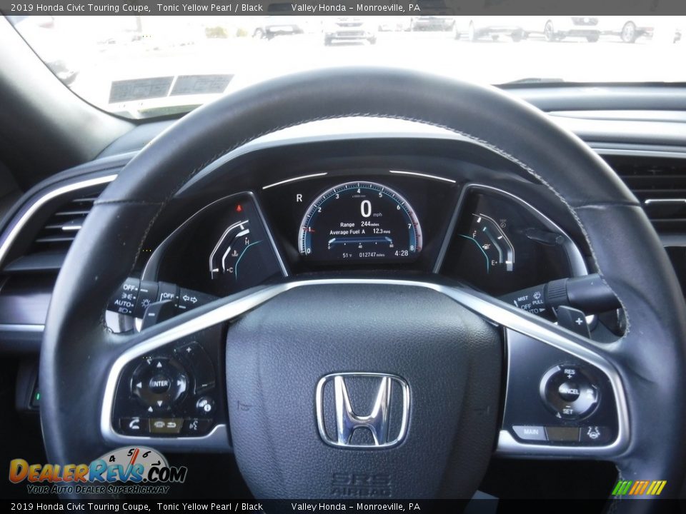 2019 Honda Civic Touring Coupe Steering Wheel Photo #22