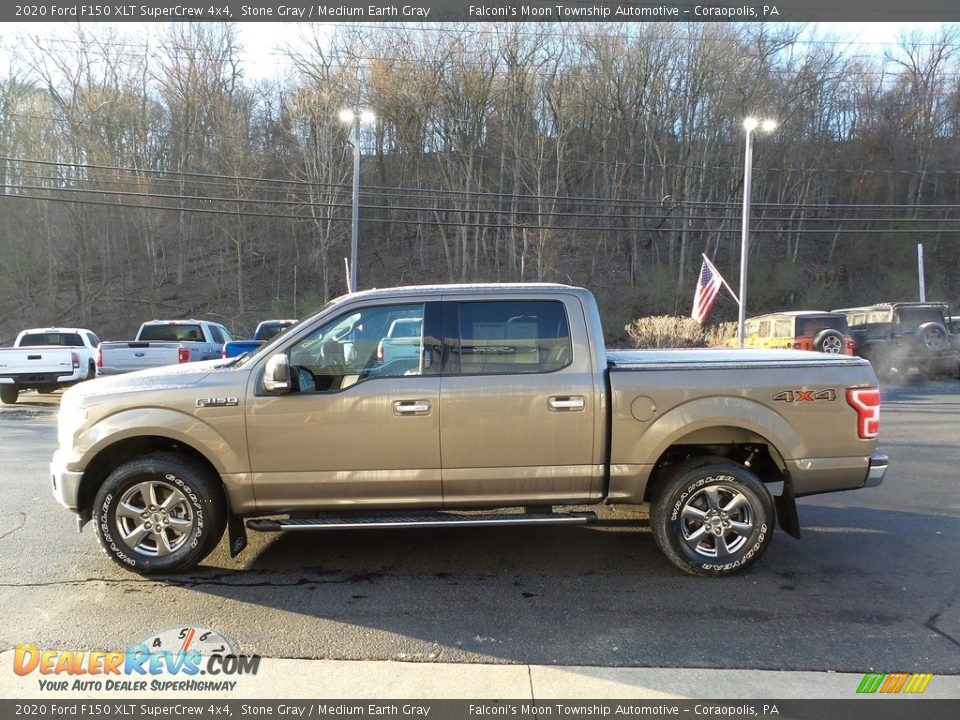 2020 Ford F150 XLT SuperCrew 4x4 Stone Gray / Medium Earth Gray Photo #4