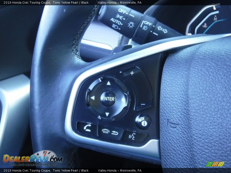 2019 Honda Civic Touring Coupe Steering Wheel Photo #23