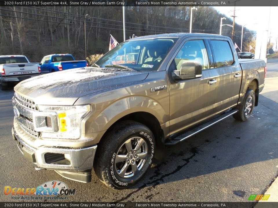 2020 Ford F150 XLT SuperCrew 4x4 Stone Gray / Medium Earth Gray Photo #5