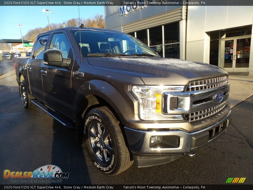 2020 Ford F150 XLT SuperCrew 4x4 Stone Gray / Medium Earth Gray Photo #7