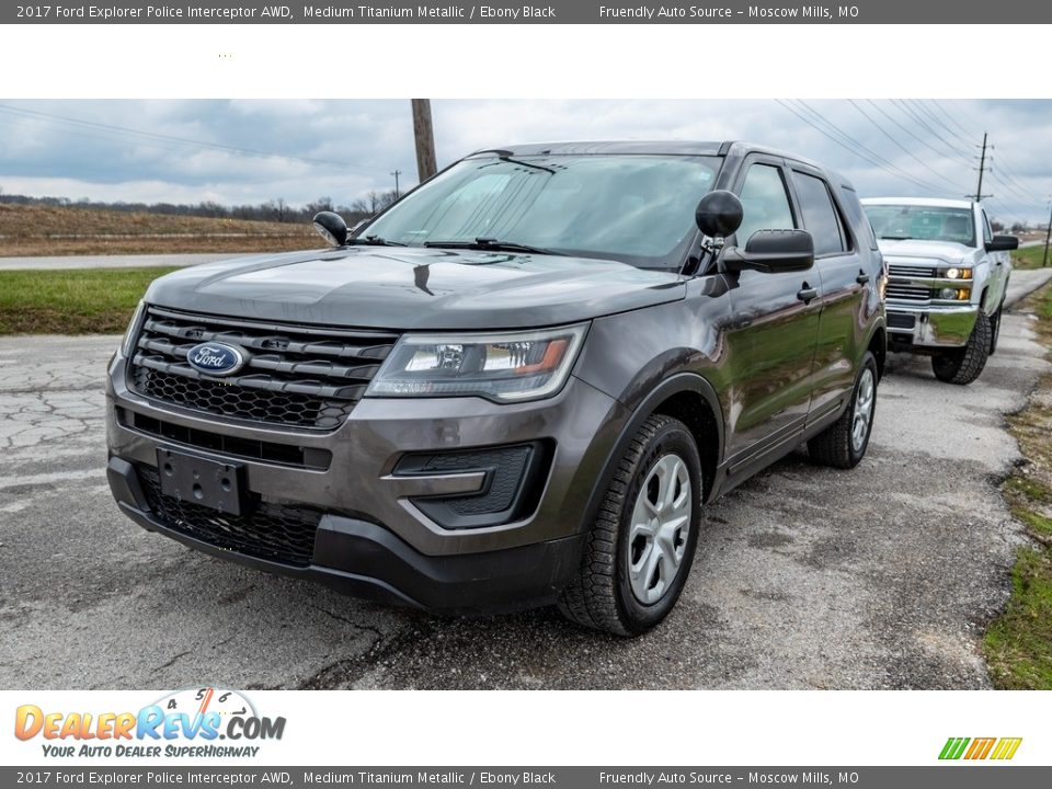2017 Ford Explorer Police Interceptor AWD Medium Titanium Metallic / Ebony Black Photo #8