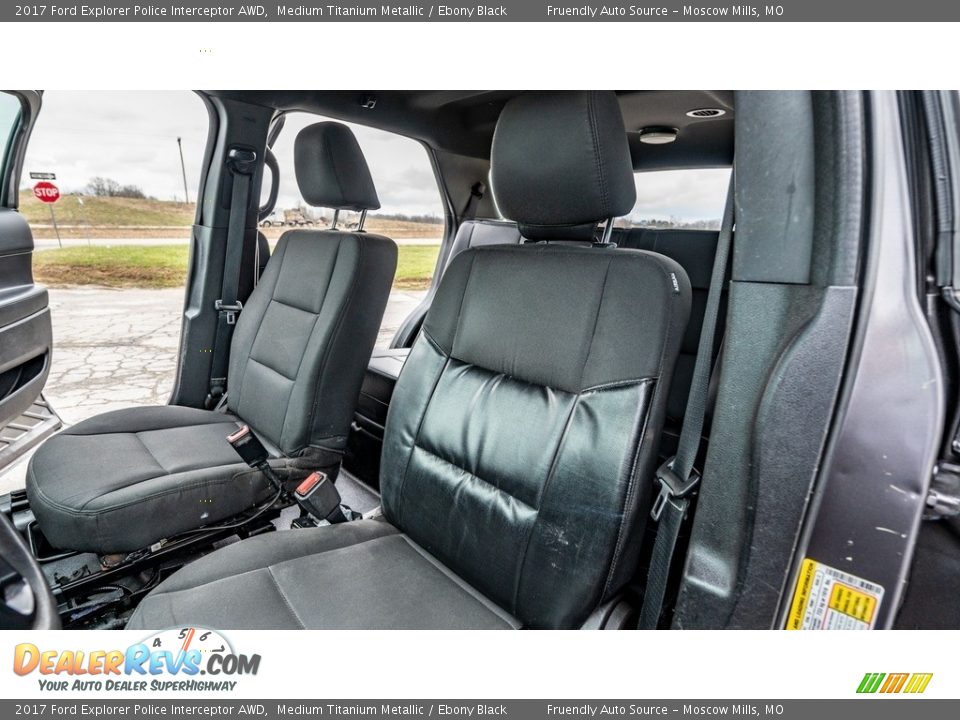 Front Seat of 2017 Ford Explorer Police Interceptor AWD Photo #17