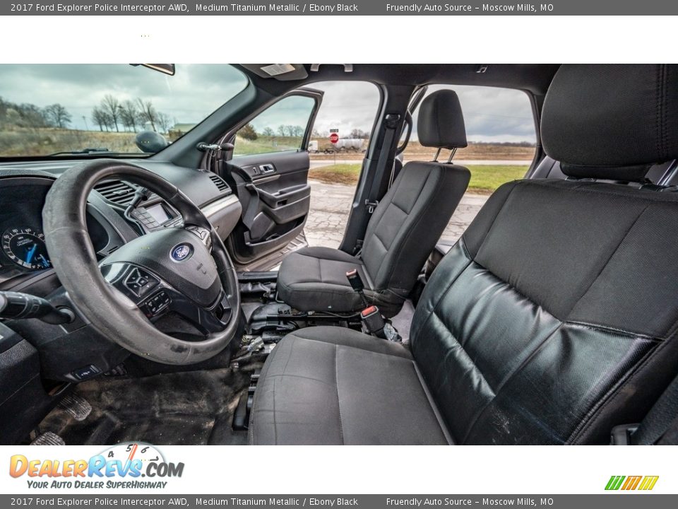 Front Seat of 2017 Ford Explorer Police Interceptor AWD Photo #18