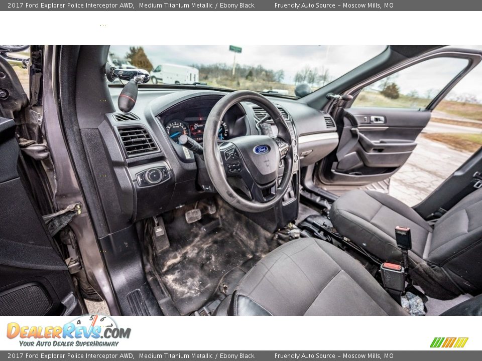 Front Seat of 2017 Ford Explorer Police Interceptor AWD Photo #19