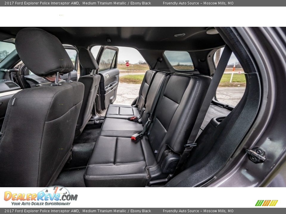 Rear Seat of 2017 Ford Explorer Police Interceptor AWD Photo #20