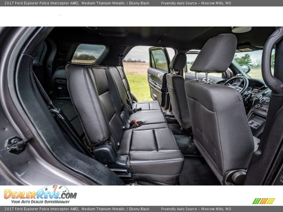 Rear Seat of 2017 Ford Explorer Police Interceptor AWD Photo #22
