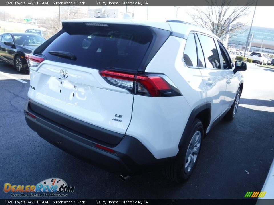 2020 Toyota RAV4 LE AWD Super White / Black Photo #6