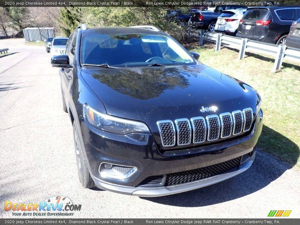 2020 Jeep Cherokee Limited 4x4 Diamond Black Crystal Pearl / Black Photo #2