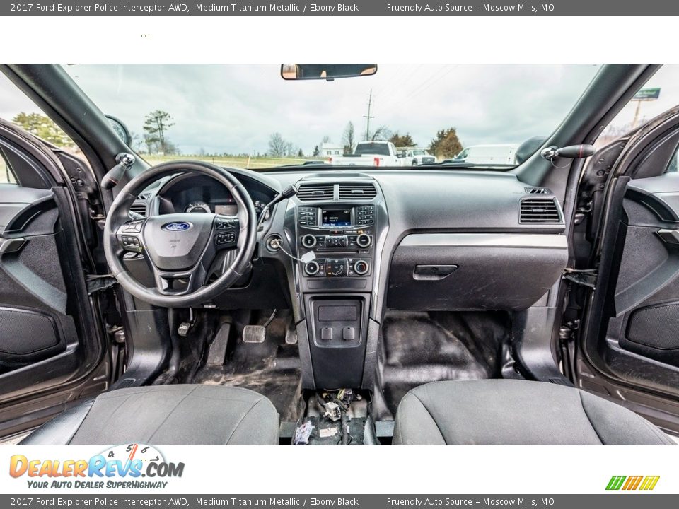 Ebony Black Interior - 2017 Ford Explorer Police Interceptor AWD Photo #26
