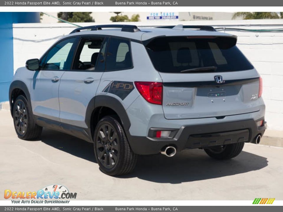 2022 Honda Passport Elite AWD Sonic Gray Pearl / Black Photo #2