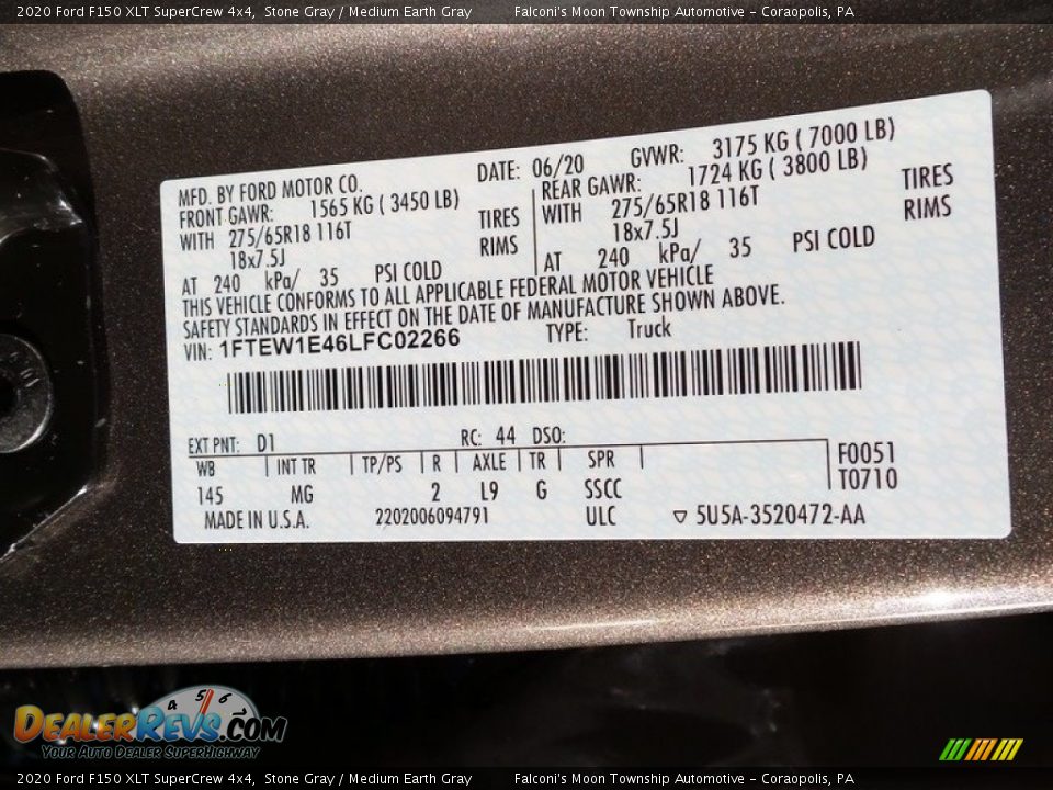 2020 Ford F150 XLT SuperCrew 4x4 Stone Gray / Medium Earth Gray Photo #27