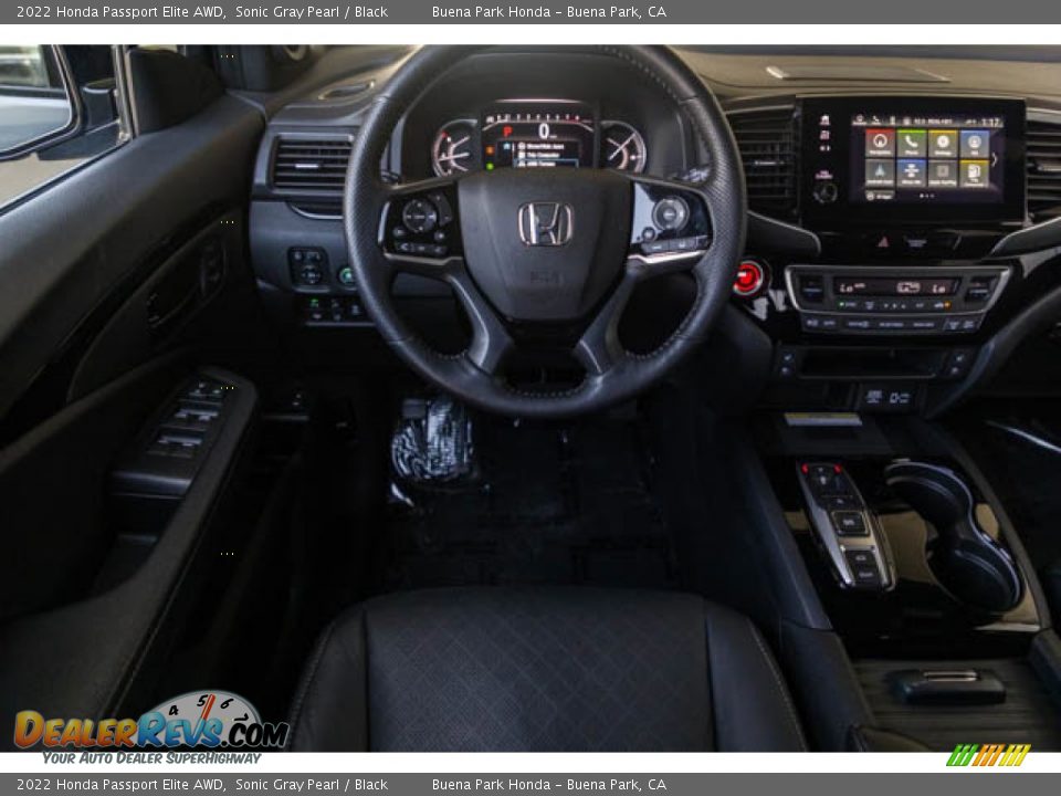 2022 Honda Passport Elite AWD Sonic Gray Pearl / Black Photo #5