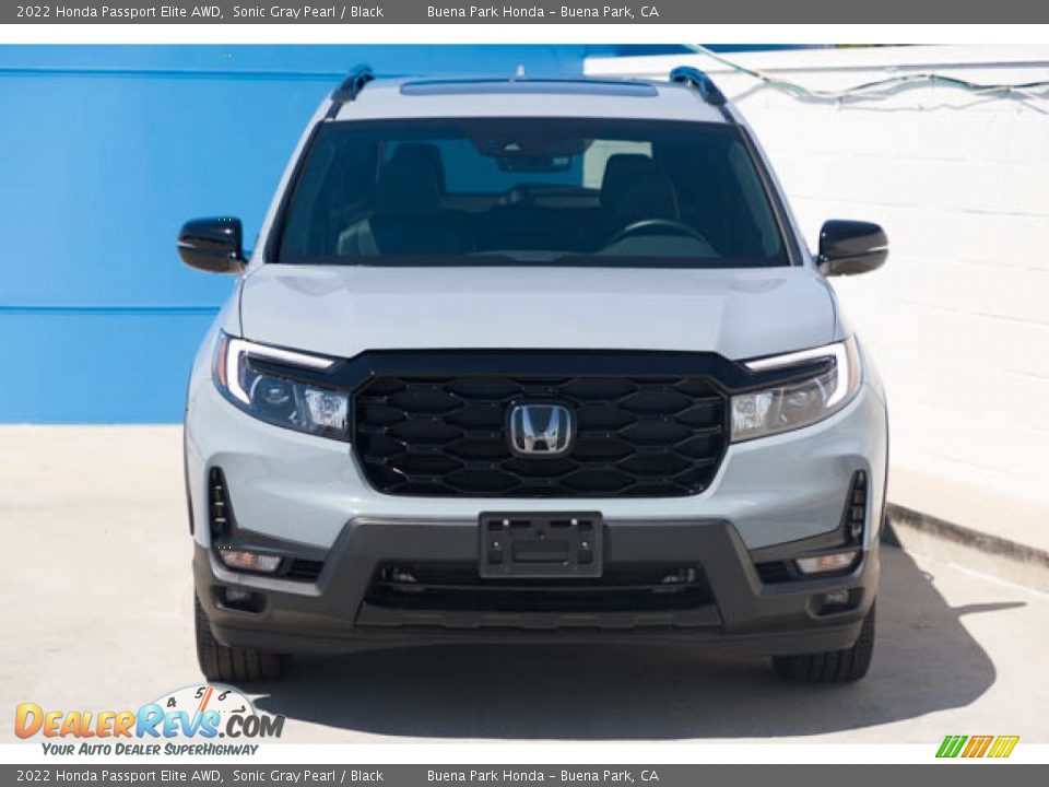 2022 Honda Passport Elite AWD Sonic Gray Pearl / Black Photo #7