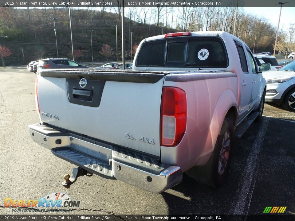 2019 Nissan Frontier SL Crew Cab 4x4 Brilliant Silver / Steel Photo #4